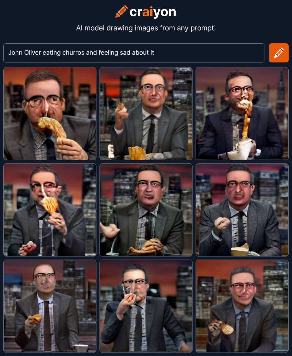 John Oliver Eating Churros