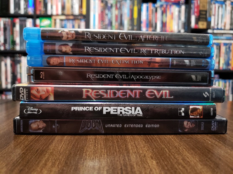 Every video game movie Adam owns!